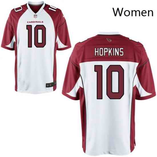 Women Nike DeAndre Hopkins Cardinal Arizona Cardinals White Game Jersey
